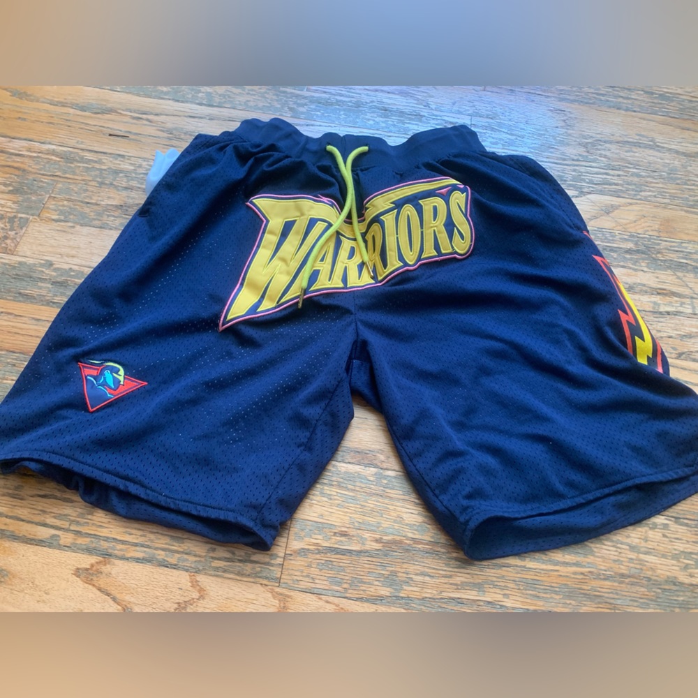 Golden state warriors stitched basketball shorts
